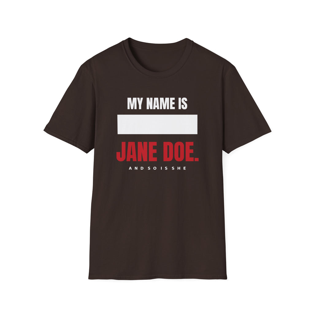 My Name Is Jane Doe Shirt | Redacted Name Solidarity Tee