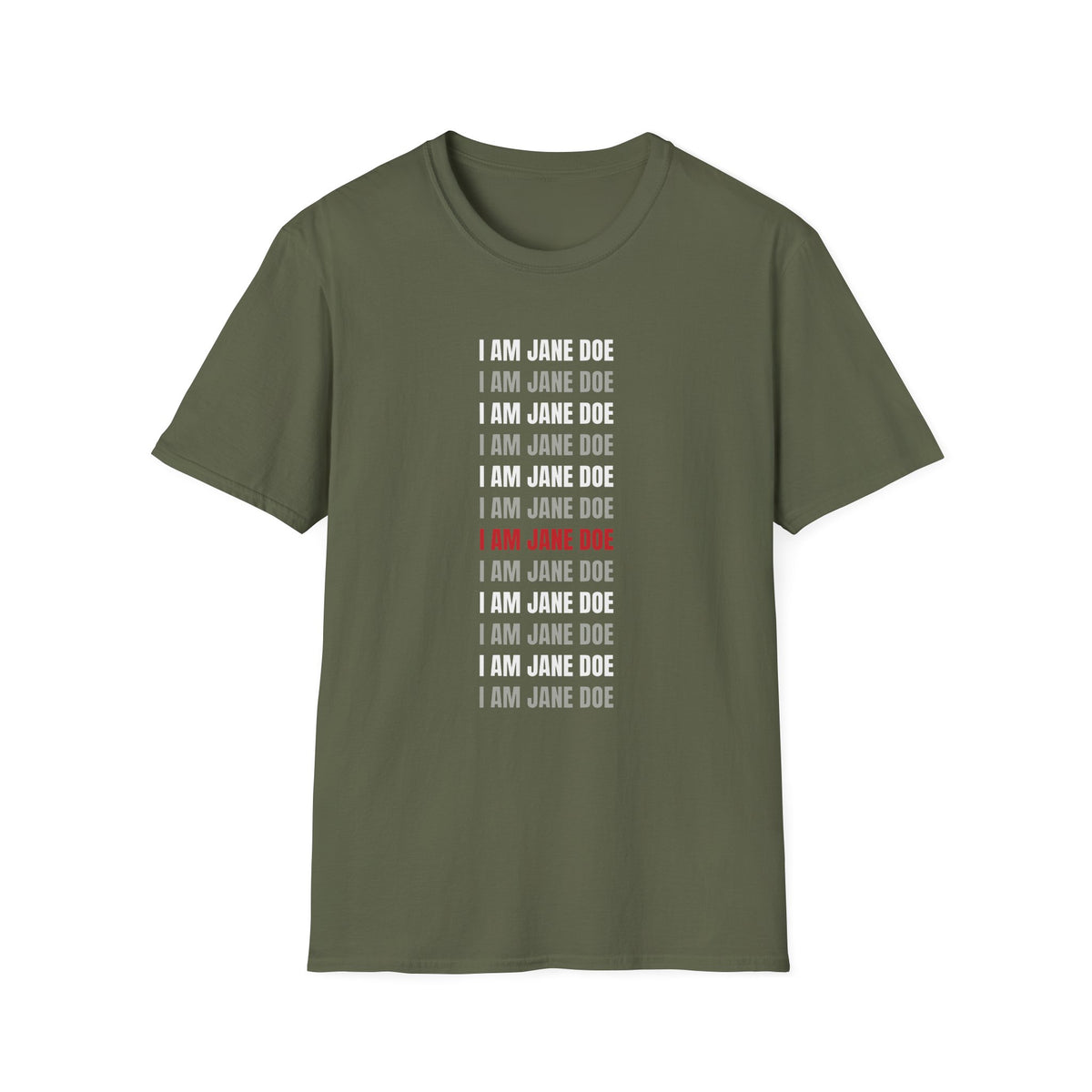 I Am Jane Doe Repeat Shirt | Bold Survivor Solidarity Tee